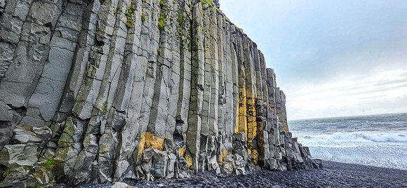 columnar basalts at Black Sand Beach
