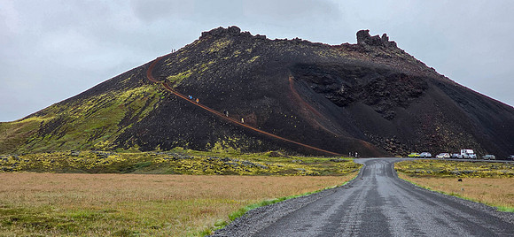 cone volcano w/stairs